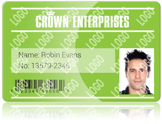 ID card with custom holokote ID card with custom holokote
