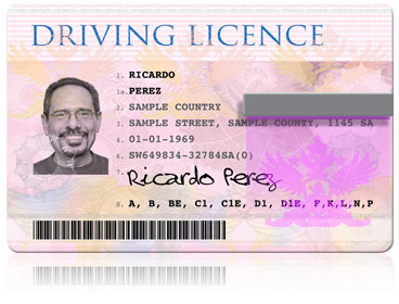 Print government driver licences 